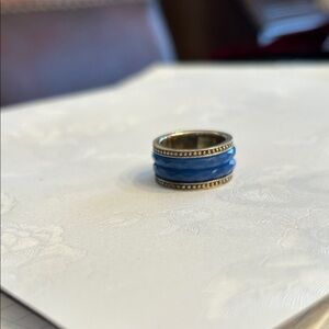 Sterling Silver and Blue Ring